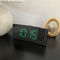 Alarm Clock  • Projects Time on the Ceiling • Black & Green • Like New