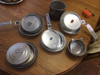 Backpacking cooking sets.