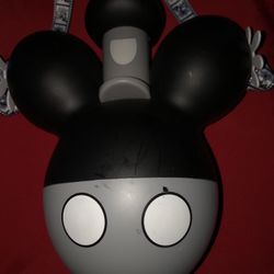 Steamboat Willie Popcorn Bucket Mickey Mouse Balloon Disney Parks Black Gray