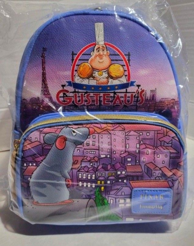 Loungefly Ratatouille Remy Gusteau's Restaurant Backpack LIMITED EDITION *RETIRED* RARE NEW WITH TAGS ORIGINAL PACKAGING