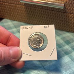 Brilliant Uncirculated 1936-S Buffalo Nickel