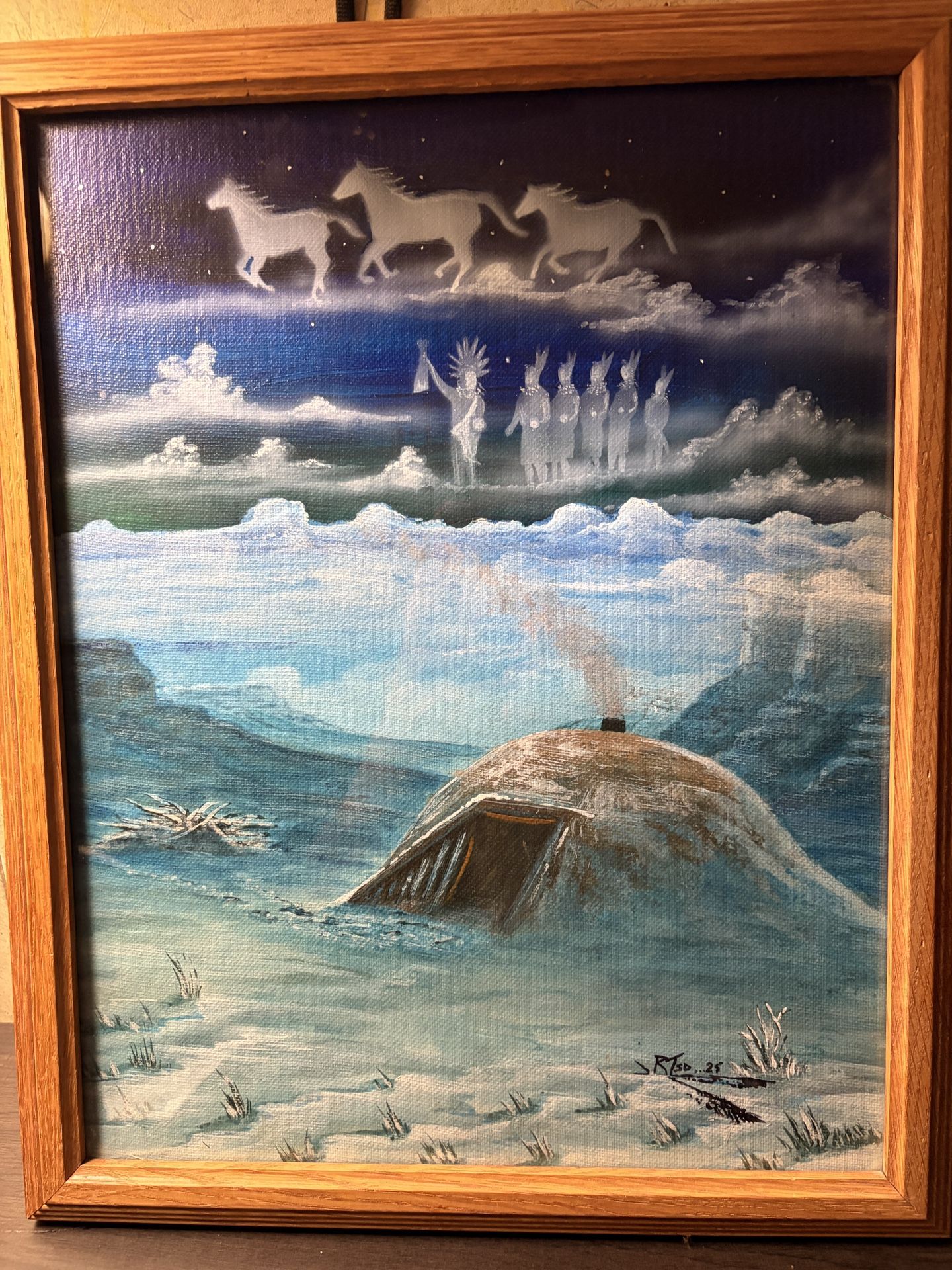 “Sacred Grounds” Painting By R Tso