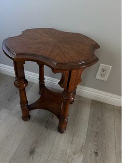 Scallop side table