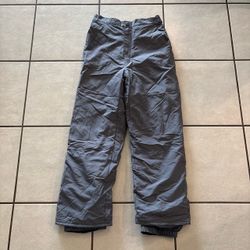 Youth Kids Size 10 Grey Snow Pants