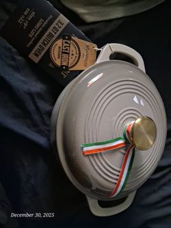 Brand antes Italy Traditional Disa Cast Iron 3.2 QT Dutch Oven Pot