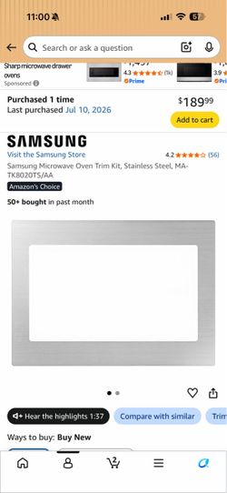 Samsung Microwave Trim Kit