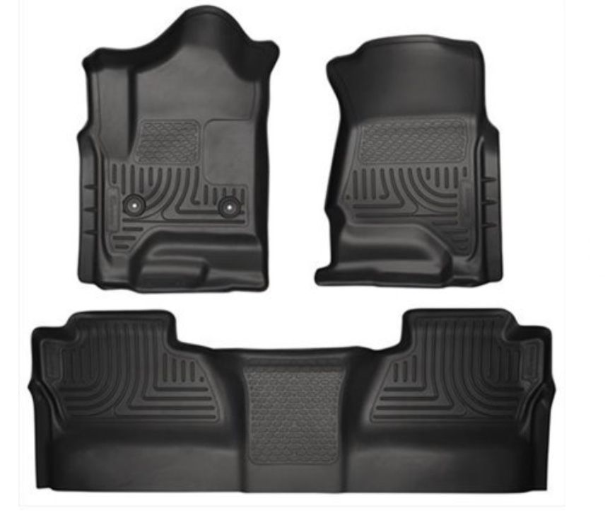 Husky Liner 98231 Weatherbeater Series Thermoplastic Olefin Black Front & 2Nd Seat Floor Liners See Photo for Compatible Vehicle