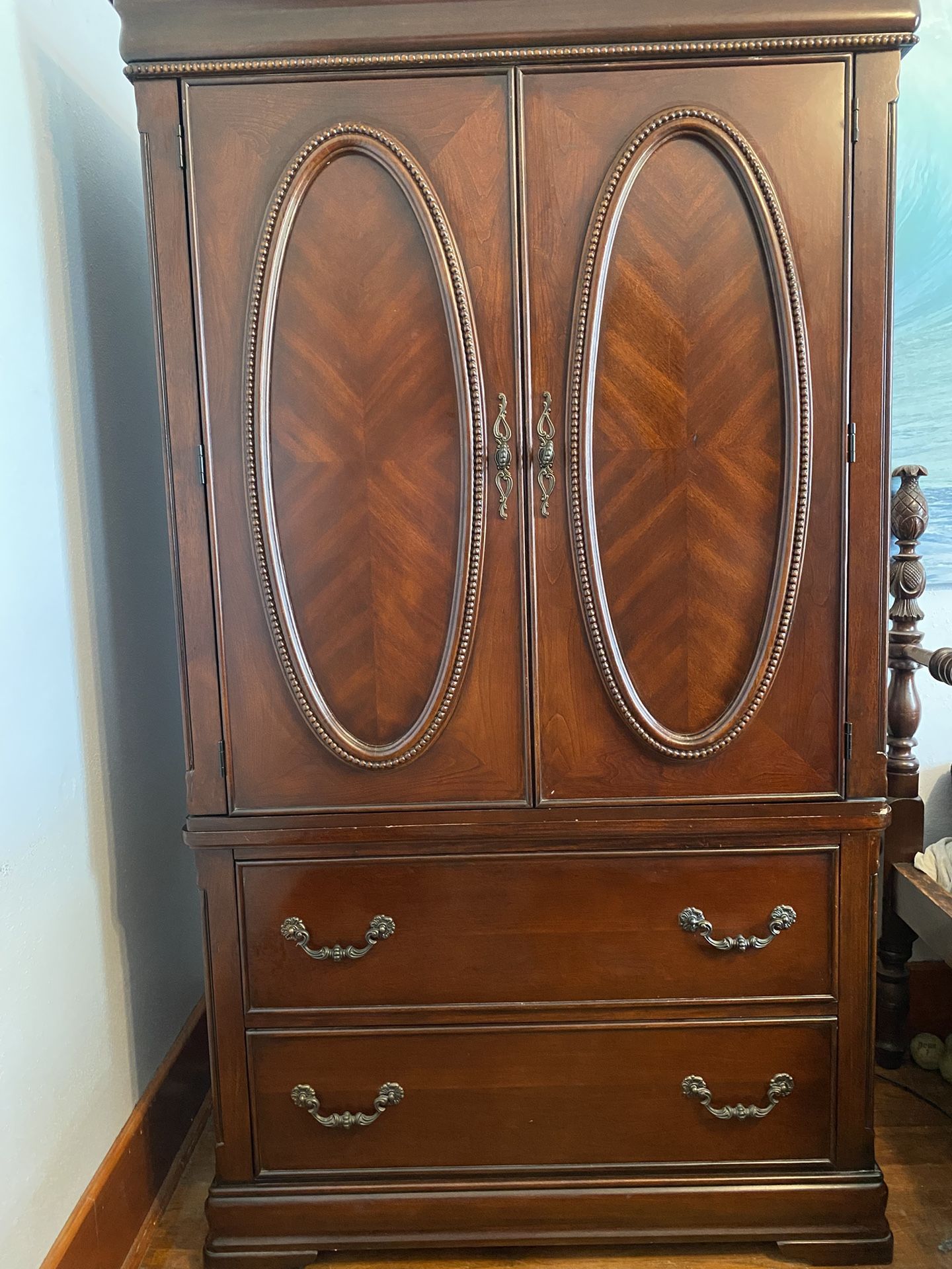 Pretty Cherry Brown Armoire