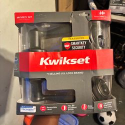 Kwikset SmartKey Security Set Door Lever new