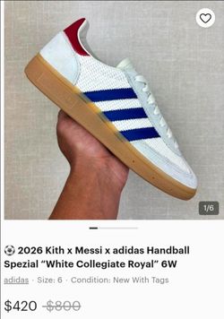 Adidas Handball Spezial Kith x Lionel Messi – Men’s Size 10.5 – $200