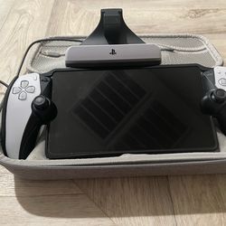 PlayStation portal with case and charging dock