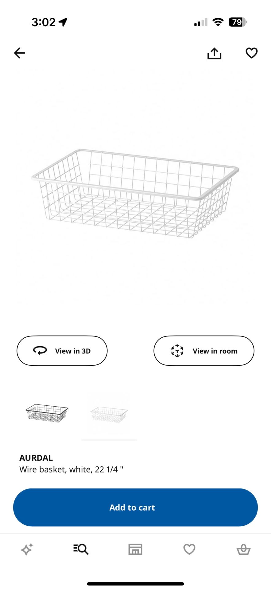 4 IKEA Aurdal wire baskets