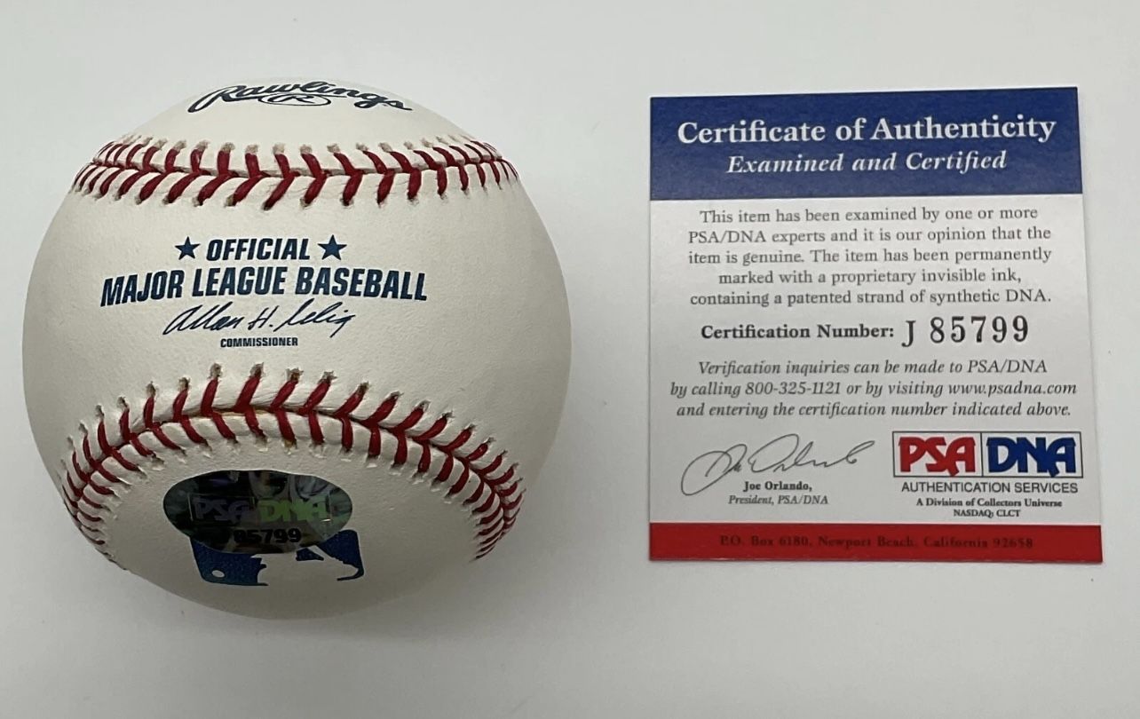 PSA DNA Robert McNamara INFAMOUS US Secretary of Defense Signed Baseball