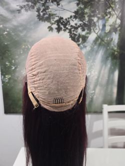 Human hair lace front wig