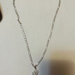 Cadena De Plata .925  Y   Tobillera De Ojitos