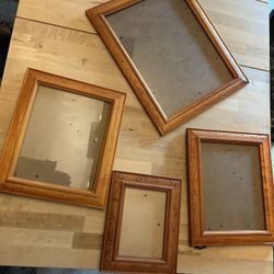 Frames, 4 Wood, 1 metal