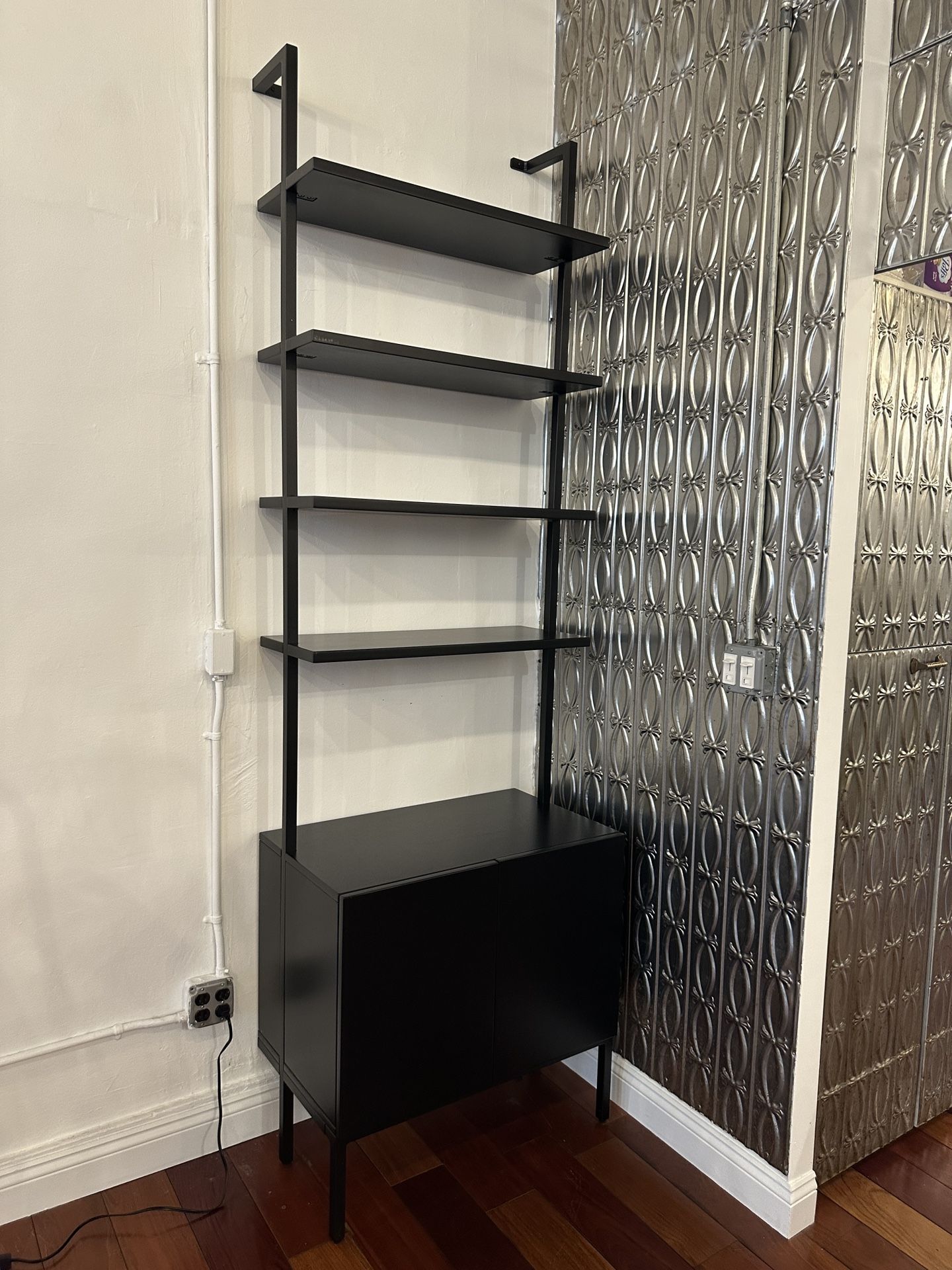 LIKE-NEW Condition CB2 Stairway Black Cabinet 96” Height