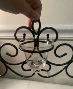 Princess house 4pc Meridian heritage metal wall sconce