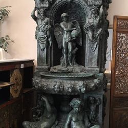 Roman Outdoor Wall Fountain, An Unique Item. 