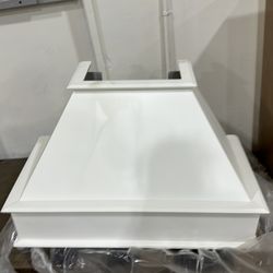 Wood hood  white 36”