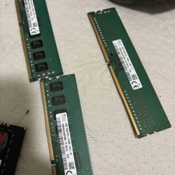 5 Sticls Of Working ddr4 Ram 