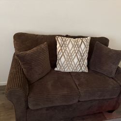Couches 2 piece Brown 