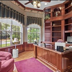 Built In Shelving Mahogany Wood