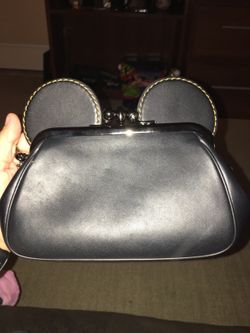 New MICKEY kisslock wristlet coach