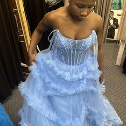 Prom Dress Baby Blue 