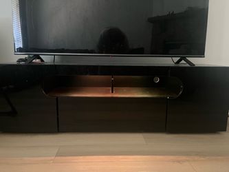 Black Tv Stand/Entertainment Set