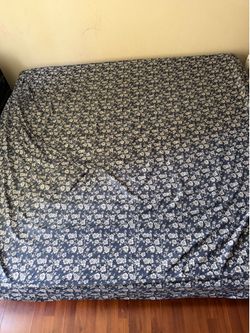 King Size Metal Bed Frame and Mattress