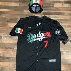 Dodgers Mexican Jersey Stitch Sizes Available Small Medium Large Extra Large And 3X