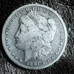 1901 S. Morgan Silver Dollar Very Good Definition