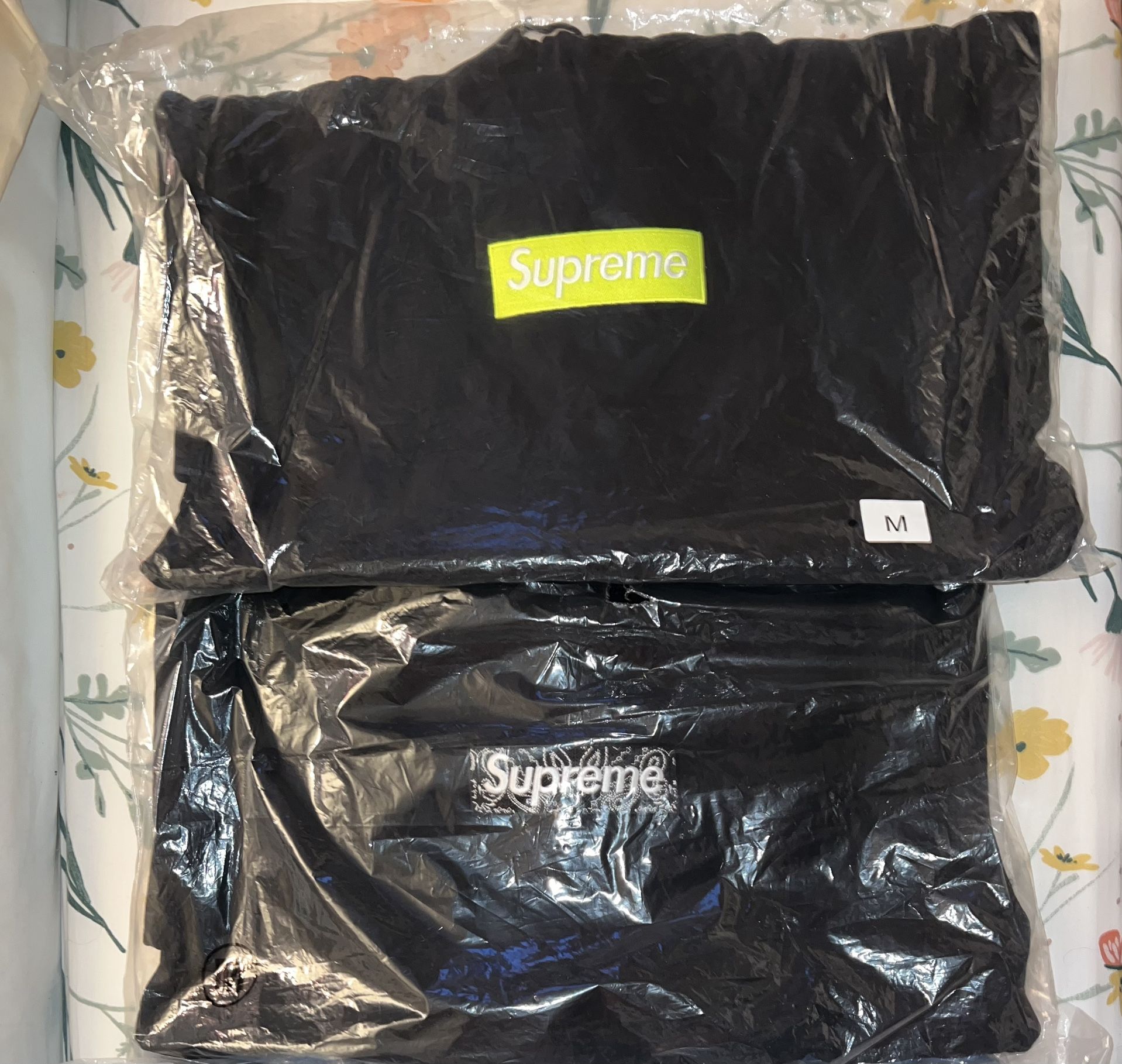 Supreme Box Logos both size M