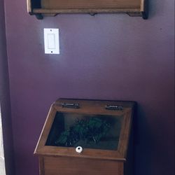 2 Pc. Antique Kitchen Cabinet With 🍇 