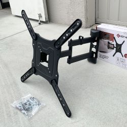 $19 (New) Full Motion TV Wall Mount for 17-55” TVs Swivel and Tilt Bracket VESA 400x400mm, Max weight 66 Lbs
