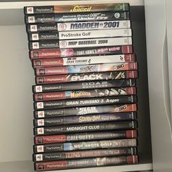 Ps2 Slim With 19 Games 