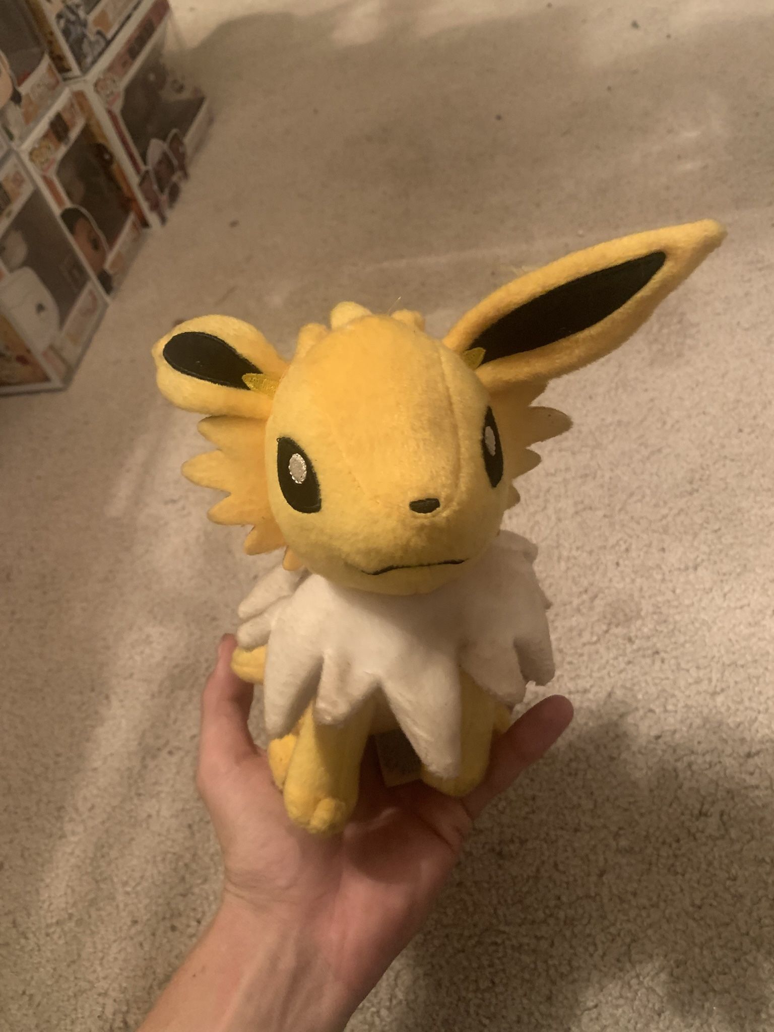 Tomy Takara Jolteon Pokémon Plush Toy 8”
