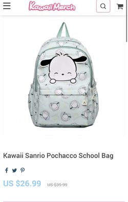 Kawaii Sanrio Pochacco School Bag