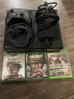 Xbox one, with call of duty games and all chords