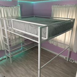 Full Size Loft Bed  Metal 