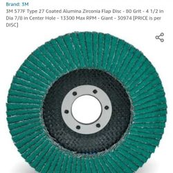 3m 80 Grit Disc's  10 Pack 86 In Store