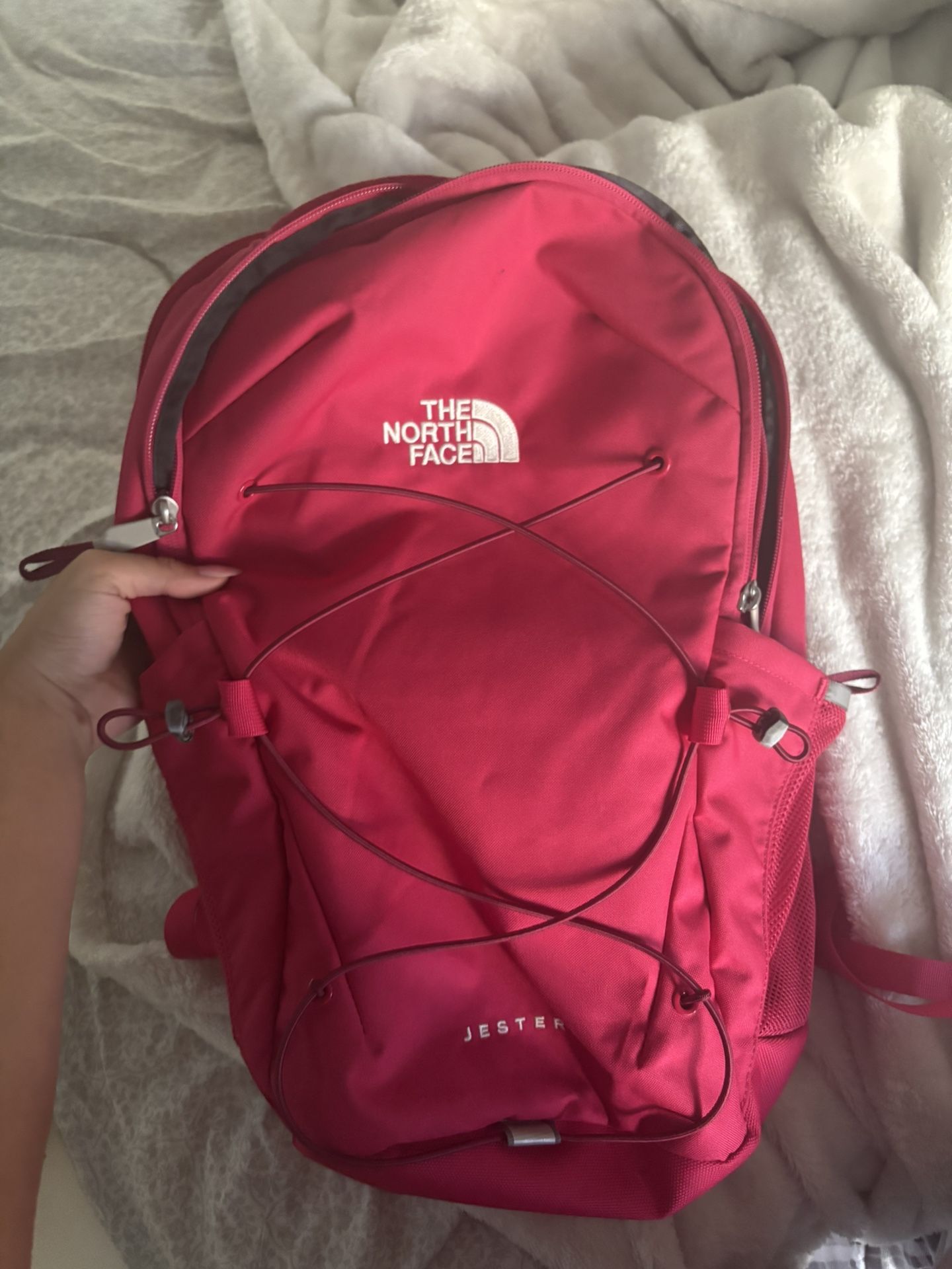 North Face Jester backpack in red