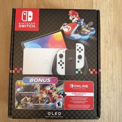 Nintendo Switch OLED Special Edition White Mario Kart New