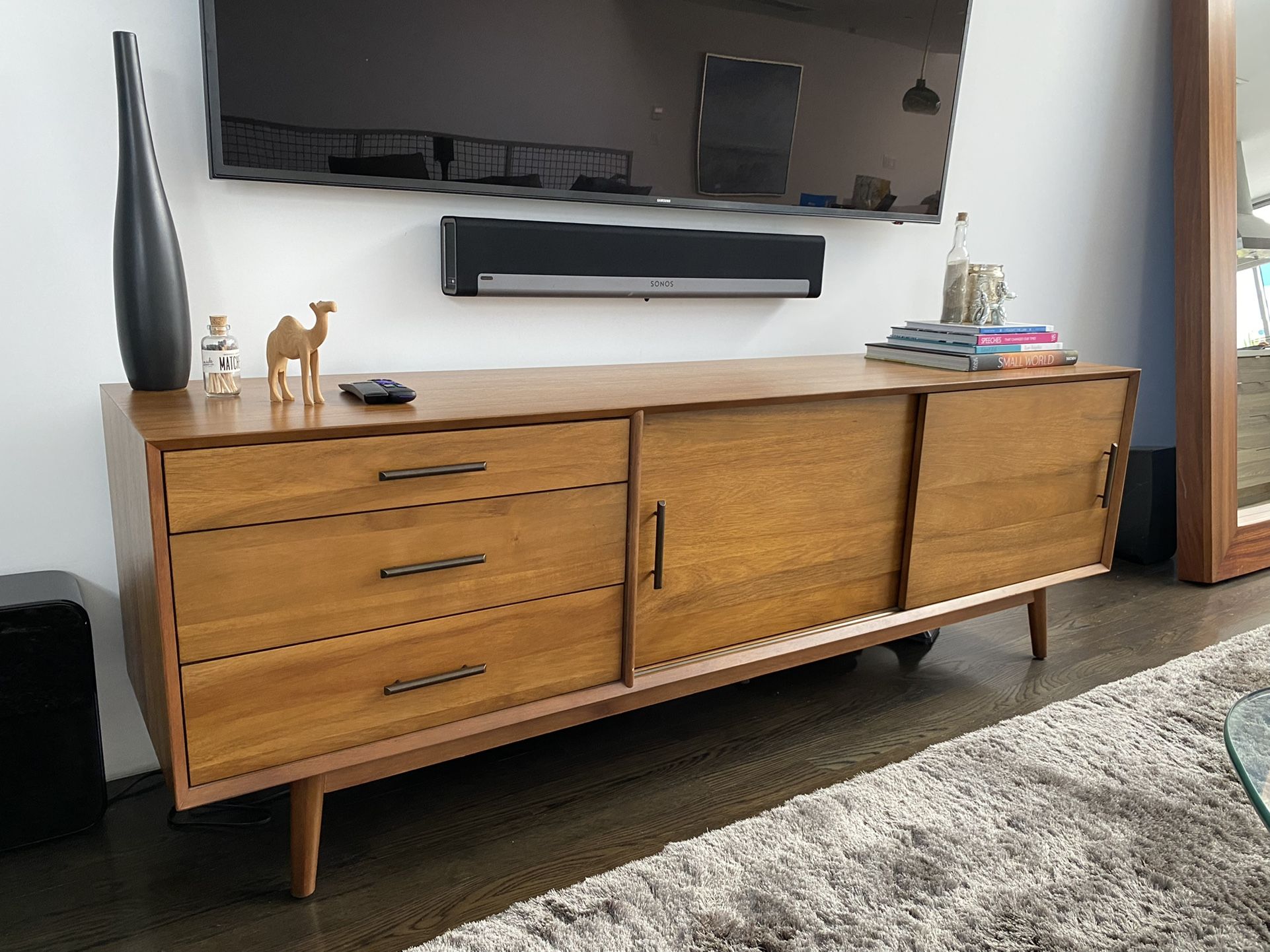 West elm mid century on sale tv stand