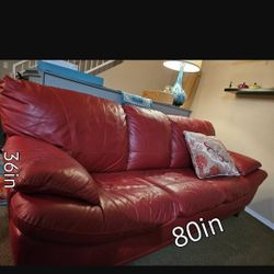Bold Red Couch And Loveseat 