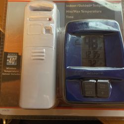 act-Rite wireless indoor/outdoor digital thermometer clock 