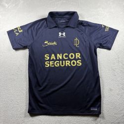 Under Armour La Dolfina Saudi Polo Team jersey Men’s Size Small Blue Horse#758