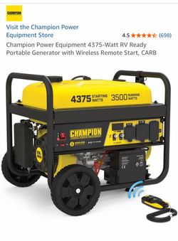 Champion 4375W Portable Generator with Wireless Remote