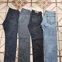 4 Expensive Brand Slim Fit Jeans ..32x30